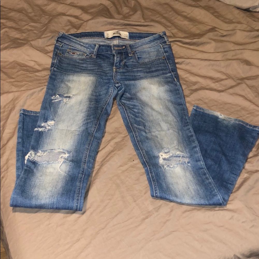 Distressed jeans